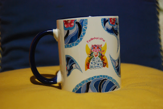 Blue mug with the Little Fairy  Lotus symbol