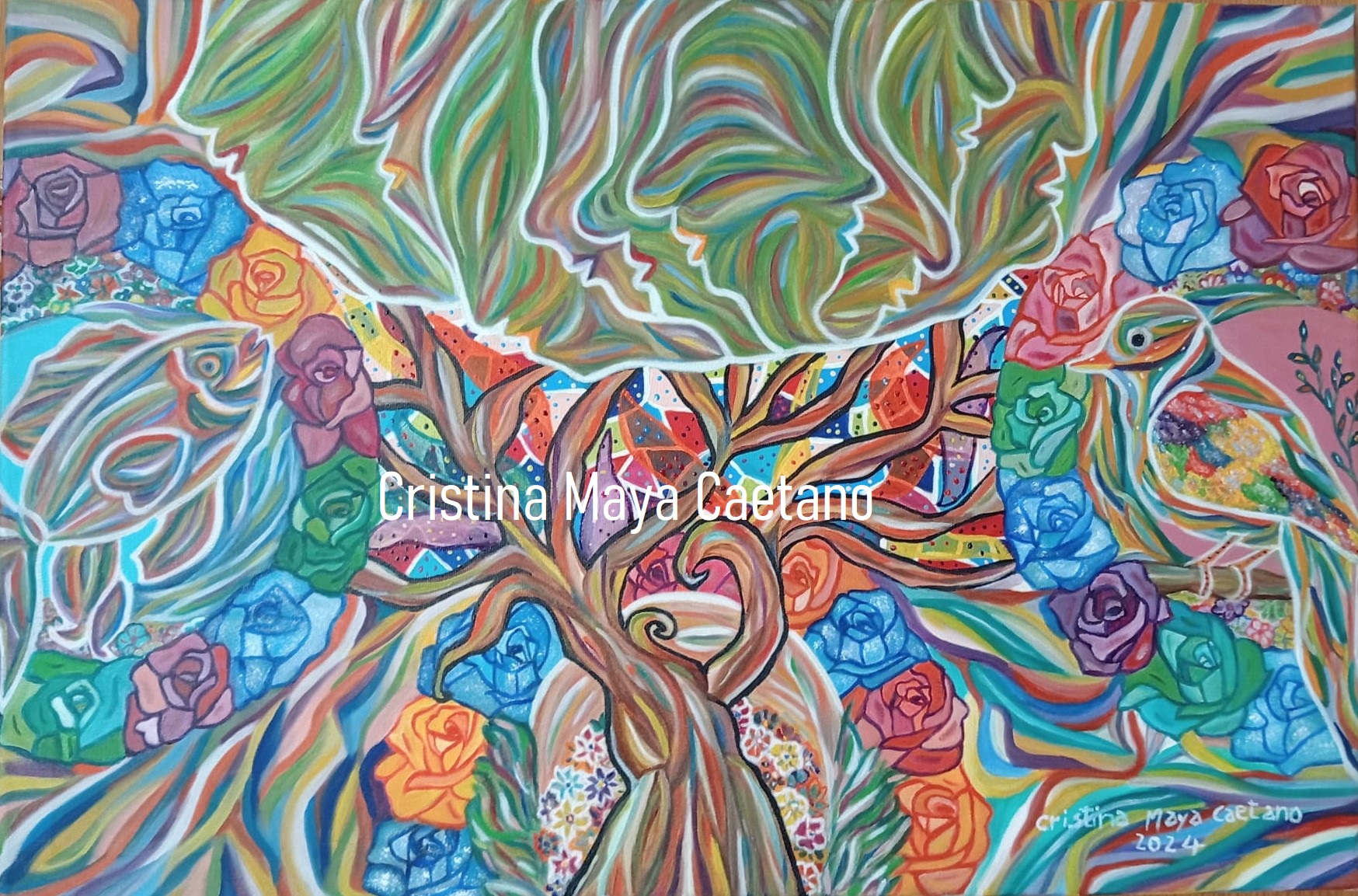 Expansão consciencial. 40X60 cm. 2024.