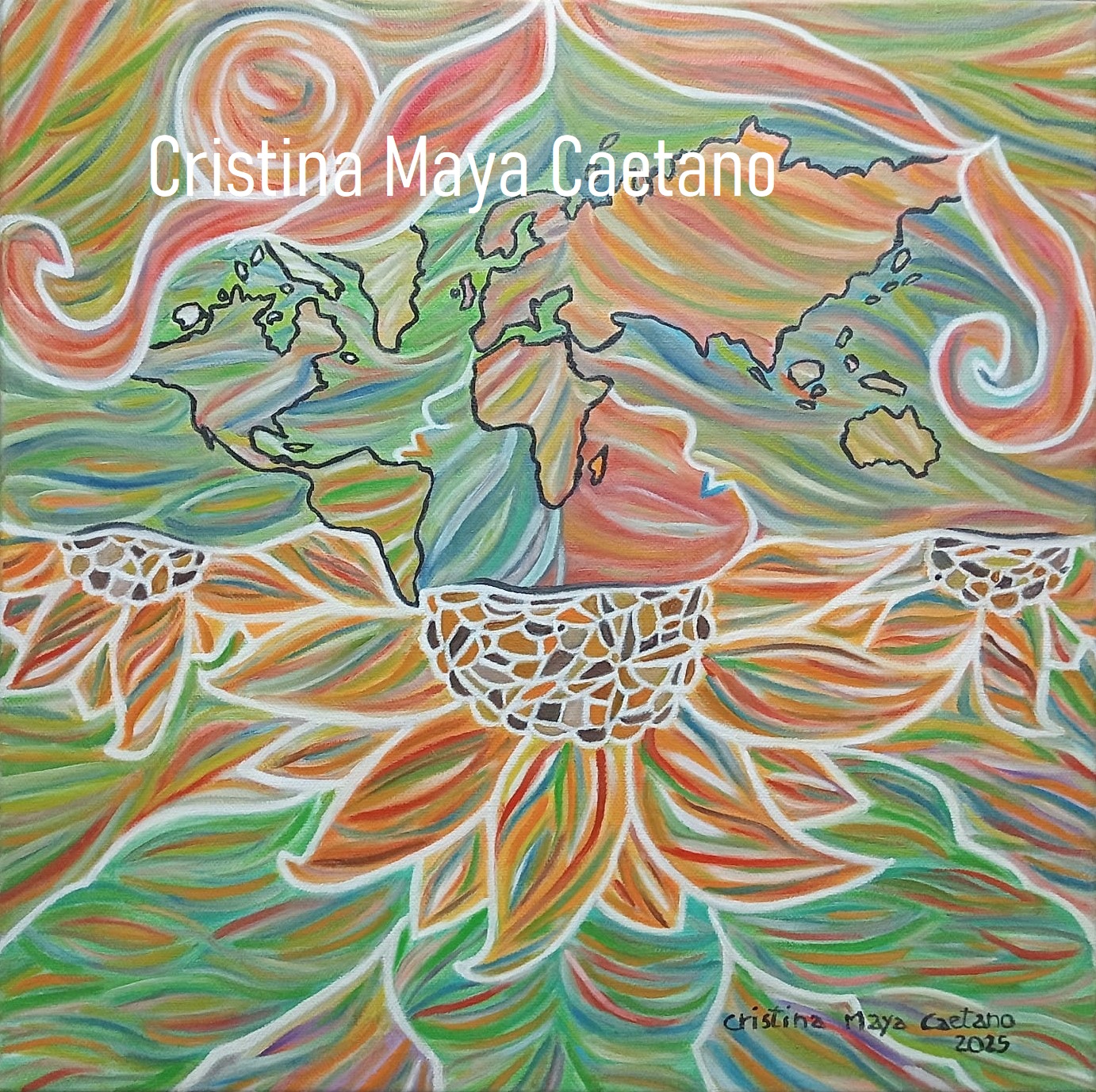 Renascimento da Humanidade. 40X40 cm. 2025.